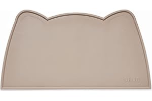 OHMO - Mata dla kotów, silikonowa mata do karmienia zwierząt domowych na podłogę, antypoślizgowa, wodoodporna, pod miskę na wodę, łatwa do czyszczenia podkładka dla zwierząt