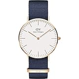 Daniel Wellington Unisex Erwachsene Analog Quarz Smart Watch Armbanduhr mit Stoff Armband DW00100279