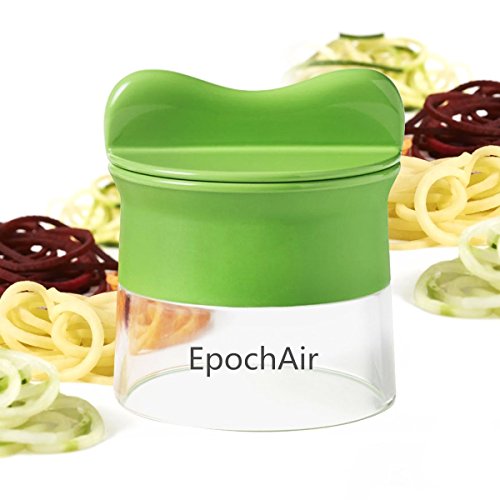 Spiralschneider Hand für Gemüsespaghetti kartoffel, EpochAir Zucchini Spargelschäler, Gurkenschneider, Gurkenschäler, Möhrenreibe Möhrenschäler, Gemüsehobel - 5