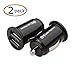 Price comparison product image Cable Matters 2-Pack 10W 2A Mini Dual USB Car Charger for iPhone/Android Smartphones Including iPhone X/ 8/7, Galaxy S9/S8/Note8, iPad Air/Mini, Sony Xperia, Google Pixel/Nexus, LG G6/V30 and More
