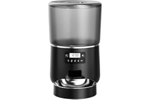 MOMO'S CHOICE Ceres Lite Mini distributore automatico di cibo per cani e gatti, programmazione orari e dosi dei pasti. Dispenser automatico crocchette (nero)
