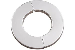 ABCSWEET Acciaio inossidabile Diviso Rotondo Piastra Rosetta Parete Flangia Divisa Per Tubi Con 24/28/35/42/51 Mm Diametro Accessori Bagno Rosette Piastra di Copertura Rubinetto