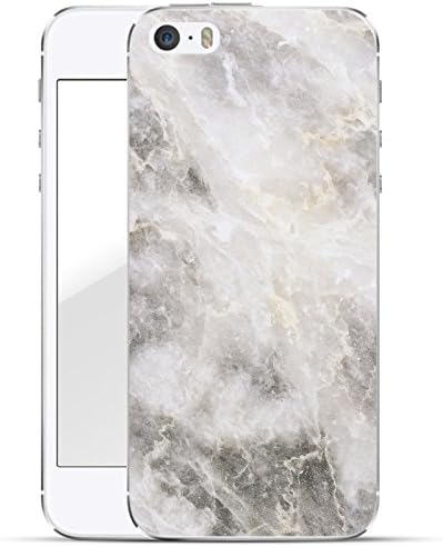 FINOO | Hard Cell Phone Case Cover for iPhone 5 / 5S | Hard, shock-resistant, slim Shell with complete protection | Protective Bumper with various modern designs for Apple smartphones | Marmor 01