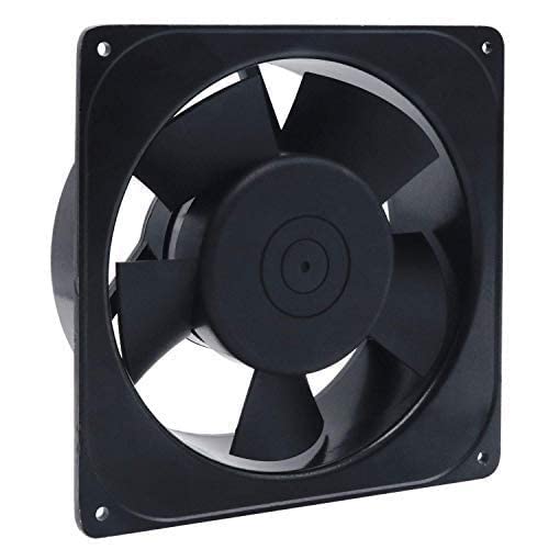 DLEIN 220V AC Power Cooling Fan 6.70X6.70X2 Inch Axial Aluminium Fan Kitchen Exhaust Bathroom Black Fan Network Rack Server Pc Electric Industrial Control Panel Industrial Machinery And Equipmen