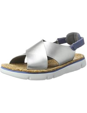 CAMPER Damen Hola Neg,Lara,Weg.Neg Neg/Orgs.Sur-Ne-Ne Sandalen