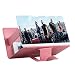 Produktbild FHKJ 8-Zoll-Handy-Video-HD-Verstärker Handy-Bildschirmverstärker Handyhalter Lazy Bracket-Verstärker,Pink