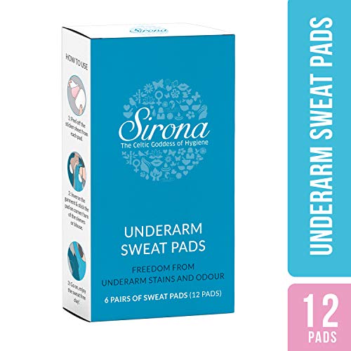 Sirona Disposable Underarm Sweat Pads for Men and Women - 12 Pads RS.179.00