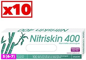Nitrile Blue Gloves ultra-longues – Pack of 10 Boxes of 50 Gloves – Powder-Free – NTX _ 10