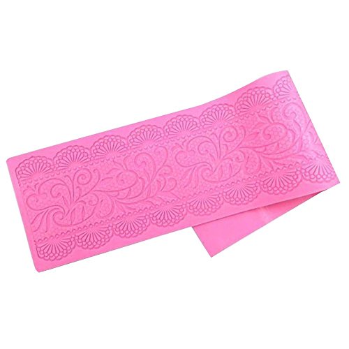 GOOTRADES Silikon Blumen Spitze Eindruck Form, Kuchen Fondant Matte Pad Dekor - 5
