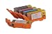 Produktbild Lebensmitteltinte Patronen Set TK111-TK115 mit Chip (PGI-520 / CLI-521) für Canon IP3600, IP4600, IP4700, MP540, MP550, MP560, MP620, MP630, MP640,