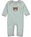 Rene Rofe Unisex Baby "Embroidered Bear" Coverall - mint, 3 - 6 months
