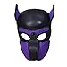 Produktbild AMhomely Erwachsener Maskenpartner Sexy Cosplay Rollenspiel Hund Volle Kopfmaske Gepolsterte Rubber Puppy Maske weich Halloween Welpengummi Maske (Lila)