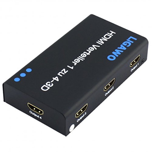 Ligawo 6518718 HDMI Splitter „1×4“ 3D High-Speed 1080p schwarz - 2