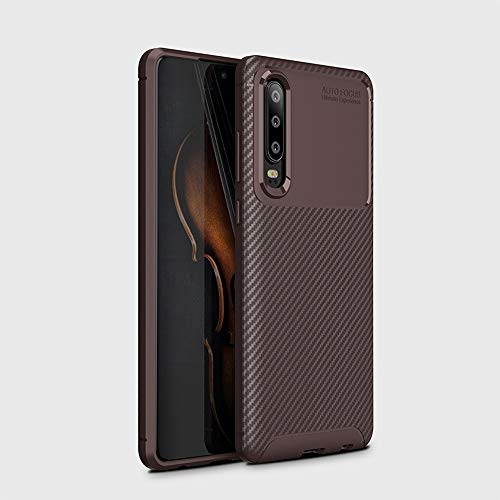 Preisvergleich Produktbild SOOCX Kompatibel für (Huawei P30) Hülle [Slim-Fit] [Anti-Scratch] [Stoßdämpfung] Schutzabdeckung Kohlefaser gebürstetem Telefonkasten für Huawei P30 Pro Softshell Creative Anti-Fall-TPU-Schutzhülle