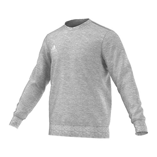 adidas Herren Sweatshirt Coref swt top, medium grau heather/Wei, XS, S22321