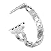 Produktbild Edelstahl Armband Kompatibel mit Apple Watch Katpost schickes Design Edelstahl-Armband tragen sehr bequemes Ersatz-Uhrenarmband Für Apple Watch Series 4 40mm