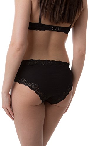 Pack-of-2-Passionelle-Womens-Sexy-Shorty-Style-Briefs-Luxury-Blended-Fabric