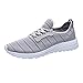 Produktbild Sommer Mesh Turnschuhe Damen Herren,Absolute Männer Frauen 2018 Neue Sneaker Lace-Up Atmungsaktive Freizeitschuhe Paar Modelle Sportschuhe Travel Mode Skate Laufschuhe (EU:44.5/CN:47, Grau)