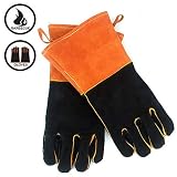 Este producto está hecho de cuero. Además de los guantes de barbacoa para acampar al aire libre, también se puede utilizar como guante de horno en casa. Puede ser utilizado como un guante de soldadura en el trabajo.