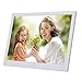Produktbild Digitale Bilderrahmen Elektronische Bilderrahmen Foto Video Multifunktionale Digital Alben IPS HD Bildschirme Werbung Display Human Sensing 12 Zoll (Farbe : Weiß)