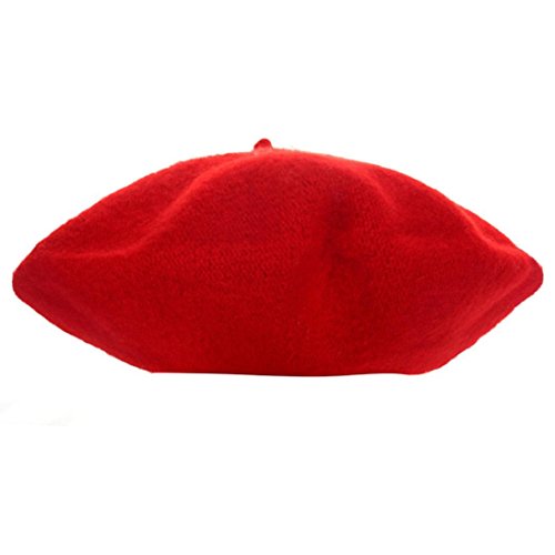 DDLBiz® So Cute Kids Girls Bailey Hat Dome Beret (Watermelon Red)