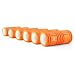 Produktbild Capital Sports Caprole 1 Massageroller Foamroller Schaumstoffrolle Faszienrolle gerillt 33 x 14 cm Set 6 Stück (Selbstmassage, genoppte Oberfläche, reduziert Muskelkater) Orange