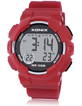 Männer und frauen Digitale stoppuhr,100m wasserdicht Elektronische uhren Led Digital] Schwimmbad Multifunktion...