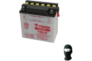 FARBROTHERSONLINE COMPATIBILE CON APRILIA Scarabeo 4T / Rst 4T / Net 4T (VAA00) 100 2001-2009 BATTERIA YB9-B YUASA 12V/9AH GIA' PRONTA BATTERIE PER MOTO SCOOTER SPECIFICA OTTIMA QUALITA'