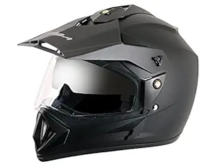 Vega - Shell OR-D/V-DK_M Off Road D/V Black Helmet - M, Expanded Polystyrene and ABS