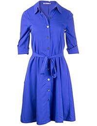 Lavand- Vestido camisero color azul Klein