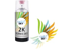 CARSKY Bombe vernis 2K brillant pro SKY CLEAR durcisseur inclus 400ml