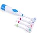 MAIKE MALL Power Toothbrush Electric Toothbrushes Waterproof Revolving Multidirection Toothbrushes with 4 Replacement Heads for Children