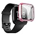 Produktbild Qianyou Schutzhülle Fitbit Versa, TPU Plattiert Vollschutz Display Schutzhülle für Fitbit Versa Hülle Display Schutzhülle Case Cover für Fitbit Versa Smartwatch, Transparent-Rose