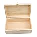 Produktbild ATEZIEU Aufbewahrungsboxen Bins - Log Color Scotch Pine Rectangular Wood Storage Box Flip Solid Wood Geschenk Handmade Craft Home Case Geschenk Holzhalter Perfekt für Lagerung, Dekoration