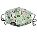 Produktbild Australian Shepherds Dog Cute Cactus Mint Dogs Blue Merle Red Merle Dog Cute Aussie Dog Gifts Anti Dust Mask Anti Pollution Washable Reusable Mouth Masks