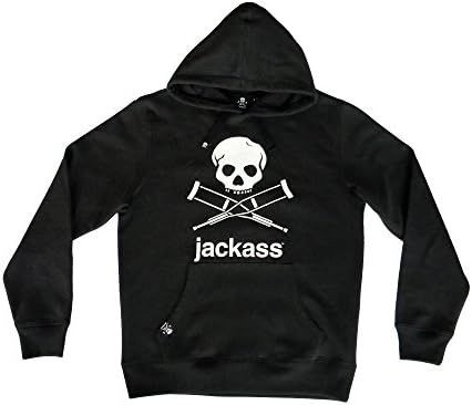 JACKASS Men's Plain Sweatshirt Black Black L -  Black - Medium