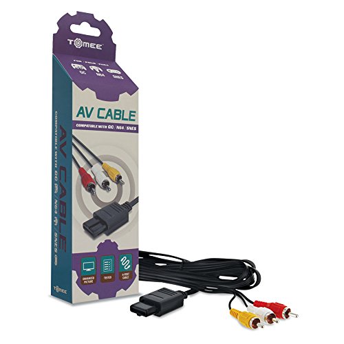 Tomee: AV Cable para video consola Nintendo Gamecube, Nintendo 64 N64, Super Nintendo SNES