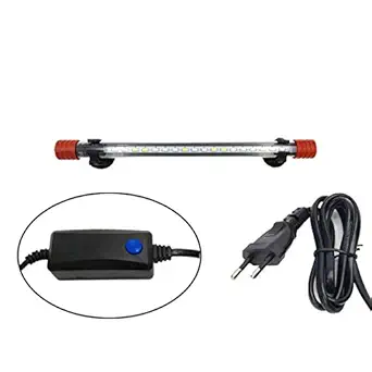 Hunar Waterproof iP68 Fully Submersible Decorative LED Bar Aquarium Fish Tank Light with 3 Colour Modes (Blue, White, 27 cm Length)