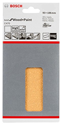 Bosch Schleifblatt C470 Best for Wood+Paint 93x186mm Korn 80, 10 Stk. - 3
