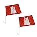 Produktbild Sonia Originelli 2er Set Auto Flagge Fahne WM Länder Fußball Fan Farbe Hamburg