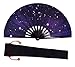Produktbild Amajiji Große Galaxie-Handfächer Chinease/Japanische Nylon-Stoff Hand-Fächer für Damen/Herren, Stoff-Hülle zum Schutz, Festival-Geschenk-Fan, Handfan, Faltfächer, Tanz-Fan Am3