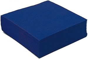 Dart - 40 SERVIETTES PAPIER GAUFRÉ 38CM MARINE