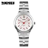 Man-hj Armbanduhr für Damen, wasserdicht, modisch, Quarzuhr im Retro-Stil, Temperament