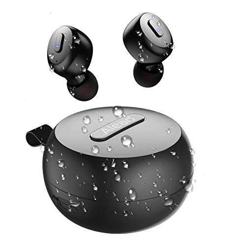 Alead TX8 Bluetooth 5.0 True Wireless Earbuds, Wireless Sportivi in Ear (TWS) con custodia di ricarica wireless, impermeabile IP68, audio HiFi, bassi profondi, tempo di riproduzione 5 ore