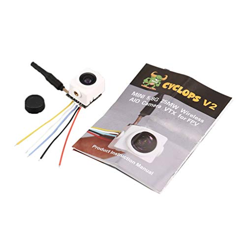 Preisvergleich Produktbild Turbowing V2 Rc 120 Grad Winkel Mini FPV Rc Kamera Cam Zubehör -Weiß