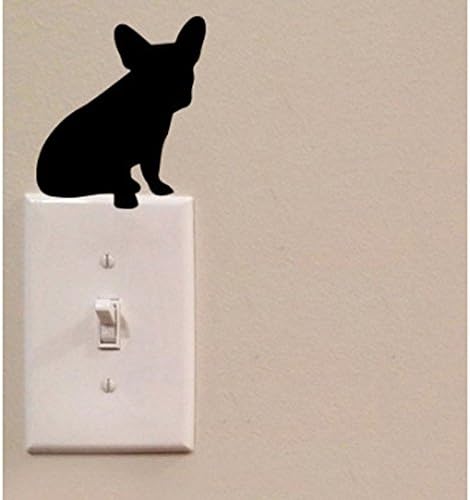 French Bulldog Light Switch Sticker Cute Fashion Vinyl Wall Decal Sticker Art Decor 2SS0925