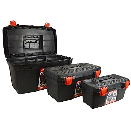 Preisvergleich Produktbild Patrol Group SKR27EERGCZAPG001 Werkzeugkisten 3er Set Werkzeugkoffer Heimwerker, schwarz