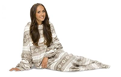 Mia Cossotta Plaid à manches taille unique beige