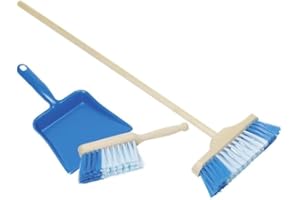 GOKI Toys Pure - 2041925 - Outillage De Jardin Pour Enfants - Pelle Et Balai En Bleu