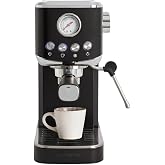 CREATE / THERA CLASSIC COMPACT COLD BREW/ Espresso coffee machine black / 20 bar, semi-atuomatic, double output arm, 1.2L tan